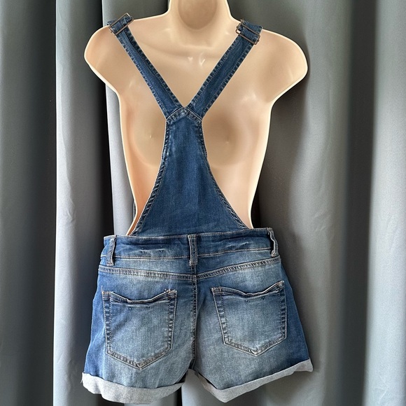 Size S WAX JEAN BRAND Overalls Shorts FALL transition Festival Country Concert - Picture 2 of 6